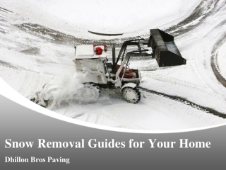 Snow Removal Guides for Your Home