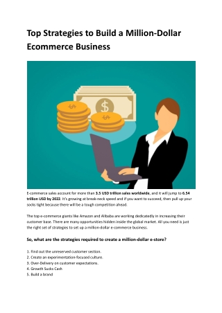 Top strategies to build a million-dollar ecommerce business