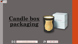 Candle box packaging in UK