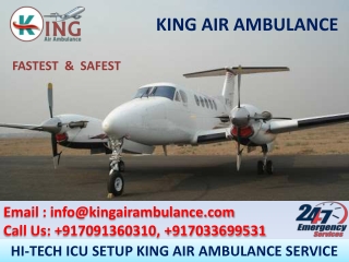 King Advanced Air Ambulance Services in Gorakhpur & Allahabad