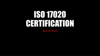 ISO 17020 Certification