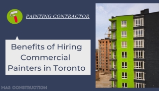 Benefits of Hiring Commercial Painters in Toronto
