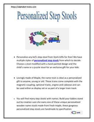 Personalized Step Stools