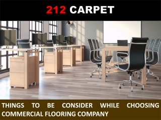 Things to be Consider While Choosing Commercial Flooring Company