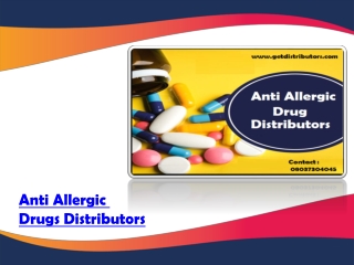 Required  Anti Infective Drugs & Medicines Distributors in India