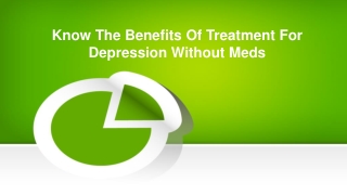 Treatment for depression without meds Newburgh