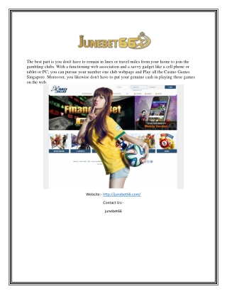 Singapore Trusted Betting Site | Junebet66.com