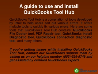 A guide to use and install QuickBooks Tool Hub