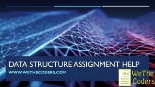 Data Structure Assignment help