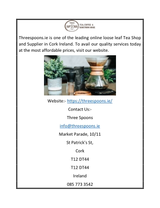Herbal Tea Shop | Threespoons.ie