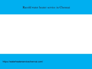 Water heater service in Chennai