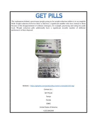 Tamol 225 | Getpillss.com