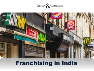 Franchising in India