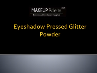 Eyeshadow Pressed Glitter Powder