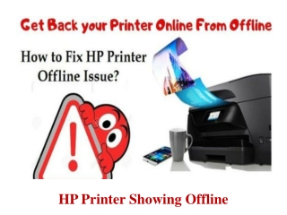 How To Fix HP Printer Offline Issue?