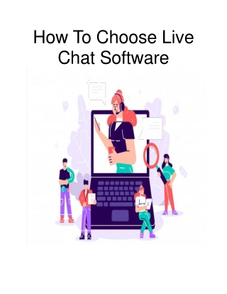 How To Choose Live Chat Software