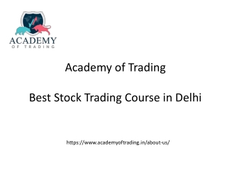 BEST STOCK TRADING COURSE IN DELHI