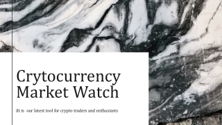 Cryptocurrency Market Watch