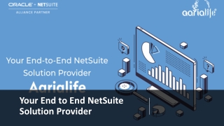 Your End to End Netsuit Solution Provider