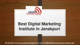 Best Digital Marketing Classes in Janakpuri