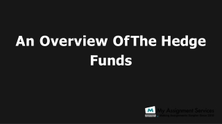 Hedge Funds Management Assignment Help