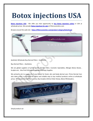 Botox injections USA