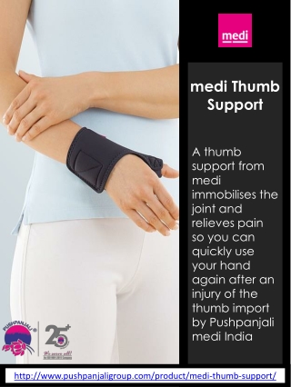 medi Thumb support | Pushpanjali medi India Pvt Ltd