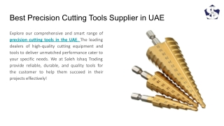 Best Precision Cutting Tools Supplier in UAE