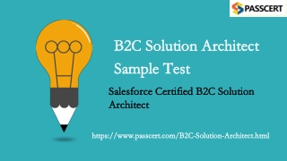 Salesforce Certified B2C Solution Architect Exam Dumps