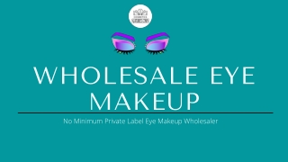 Wholesale Eye Makeup - Nature's Own Cosmetics