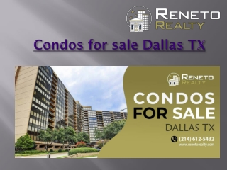 Condos for sale Dallas TX