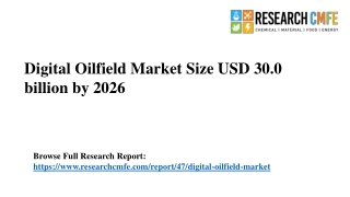 Digital Oilfield Market 2021 Growing with Key Trends and Business Opportunity