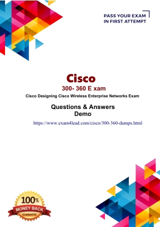 Cisco 300-360 Online Exam Practice Software-Cisco 300-360 Dumps PDF