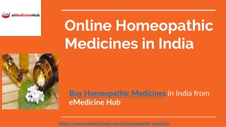 Online Homeopathic Medicines in India