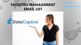 Best Facility Management Email List | Facility Management Mailing Database