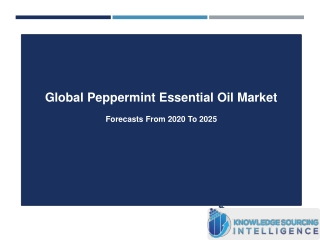 Comprehensive Study On Global Peppermint Essential Oil Market