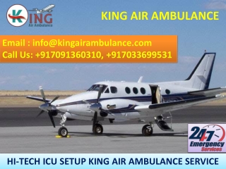 Hire King Emergency Air Ambulance in Hyderabad and Bhubaneswar