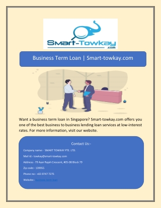 Business Term Loan | Smart-towkay.com