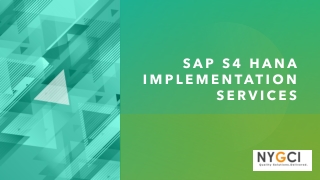 SAP S4 HANA ERP Software Solution Providers in India