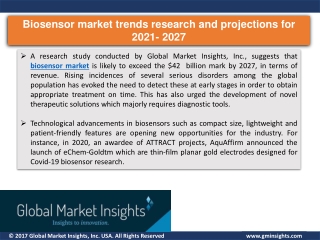 Biosensors market report for 2027 – Companies, applications, products and more