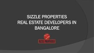 Real estate developers Bangalore