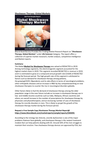 Global Shockwave Therapy Market Research Report Forecast 2025