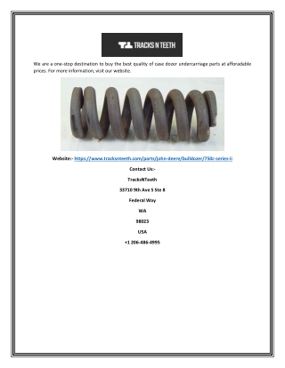 Undercarriage Dozer Parts online | Tracksnteeth.com