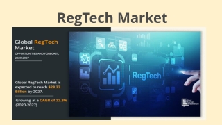 RegTech Market (2021) to Witness Huge Growth by 2027 | ComplyAdvantage, International Business Machines (IBM), MetricStr