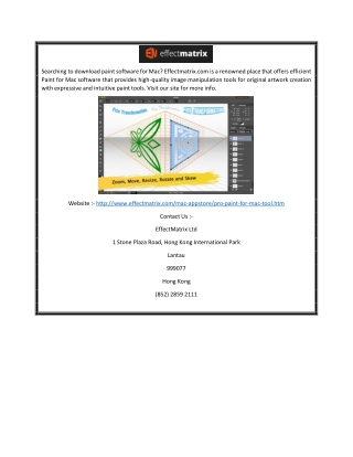 Paint for Mac | Effectmatrix.com