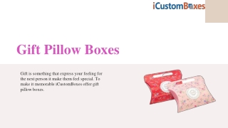 iCustomBoxes Offer Pillow Boxes With Free Delivery