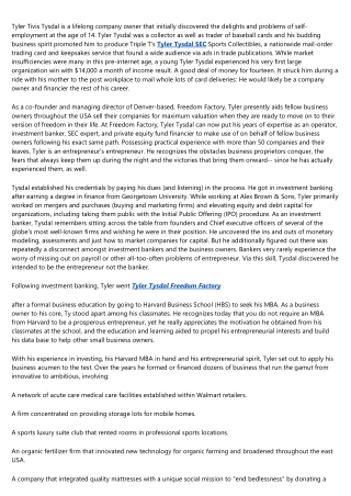 Tyler Tysdal Business Appraisal in Sioux-Falls-South-Dakota