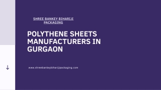 Polythene Sheets Manufacturers In Gurgaon