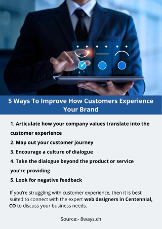 5 Ways to Improve how Customers Experience your Brand