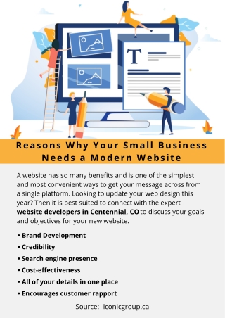 Reasons Why Your Small Business Needs a Modern Website